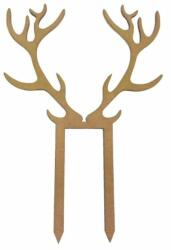  Natúr fa - Beszúrós agancs 18cm arany - kosarbolt