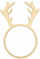  Natúr fa - Agancsos díszíthető natúr karika 26cm - kosarbolt