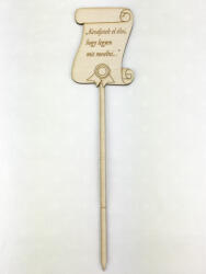  Natúr fa - Beszúrós pergament "Kezdjetek el - kosarbolt