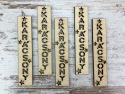Natúr fa - Biléta "KARÁCSONY" 2x10cm 5db/csomag - kosarbolt