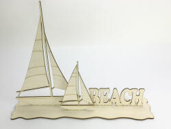  Natúr fa - Nyári táj vitorlásokkal 40cm