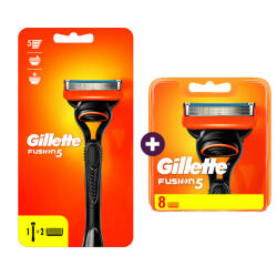 Gillette Fusion5 csomag: borotva + 10 db borotvabetét - beauty