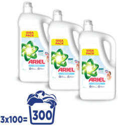 Ariel INGYENES SZÁLLÍTÁS - Ariel Folyékony mosószer, Sensitive Skin Clean & Fresh 3x5 liter (300 mosás) - beauty