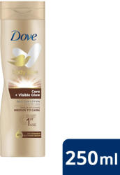 Dove Body Love Care önbarnító testápoló sötét (250 ml) - beauty
