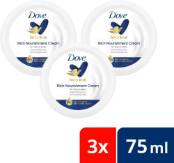 Dove Intenzív Rich Nourishment hidratáló krém (3x75 ml) - beauty