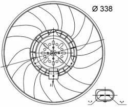 MAHLE Ventilator, radiator MAHLE BEHR CFF 33 000S (CFF 33 000S)