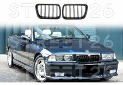 Tuning - Specials Grile Centrale compatibil cu BMW Seria 3 E36 Facelift (1996-1998) M Design Negru Lucios (6810)