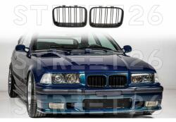 Tuning - Specials Grile Centrale compatibil cu BMW Seria 3 E36 Non-Facelift (1991-1996) M Design Negru Lucios (6809)