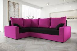  Veneti CATALINA PLUS sarok ülőgarnitúra - rózsaszín / fekete