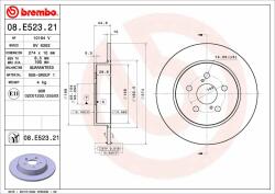 BREMBO Disc frana BREMBO PRIME LINE - UV Coated 08. E523.21 (08.E523.21)