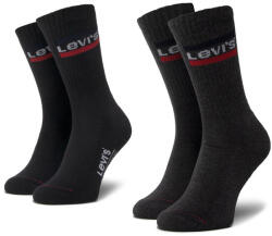 Levi's 2 pár hosszú szárú unisex zokni 37157-0153 Fekete (37157-0153)