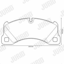 JURID set placute frana, frana disc JURID 573329JC