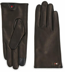 Tommy Hilfiger Női kesztyű Essential Flag Leather Gloves AW0AW15360 Fekete (Essential Flag Leather Gloves AW0AW15360)