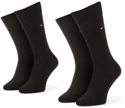 Tommy Hilfiger 2 pár hosszú szárú férfi zokni 371111 Fekete (371111)