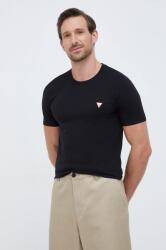 Guess t-shirt fekete, férfi, sima, M2YI24 J1314 - fekete L