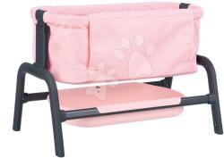 Smoby Pătuț Powder Pink Maxi-Cosi&Quinny Co Sleeping Bed Smoby pentru păpușă 38 cm 4 poziții de înălțime (SM240240)
