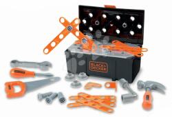 Smoby Valiză cu instrumente de lucru Black&Decker DIY Tools Box Smoby piese asamblabile 34 accesorii (SM360924) Set bricolaj copii