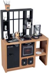 Smoby Bucătărie modernă Loft Industrial Kitchen Smoby cu aparat de cafea și electrocasnice funcționale și 32 accesorii blat de lucru 50 cm (SM312600)