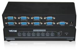VCOM Сплитер VCom - DD138, VGA/8xVGA, черен (DD138)