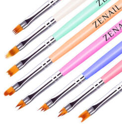 Zenail Set 8 pensule unghii Zenail multicolor (ZEN-902917)