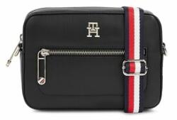 Tommy Hilfiger Geantă Iconic Tommy Camera Bag Corp AW0AW15864 Bleumarin