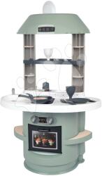 Smoby Játékkonyha mechanikus hanggal Nova Kitchen Smoby minimalista dizájnban 13 kiegészítővel 78 cm magas (SM312700WEB)