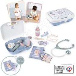 Smoby Orvosi koffer eszközökkel Baby Care Briefcase Smoby játékbabának 19 kiegészítővel (SM240306)