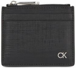 Calvin Klein Etui pentru carduri Calvin Klein Ck Must Cardholder W/Zip K50K510885 Ck Black Check BAX