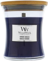 WoodWick Hinoki Dahlia lumânare parfumată cu fitil de lemn 275 g
