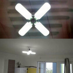 60W négyágú E27 LED lámpa / Ventilátor formájú energiatakarékos f (00303)