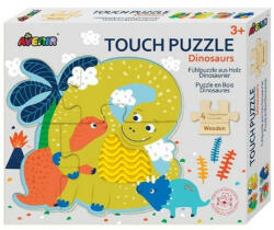 AVENIR Fa tapintós puzzle - Dinók (AvenirPZ195057)