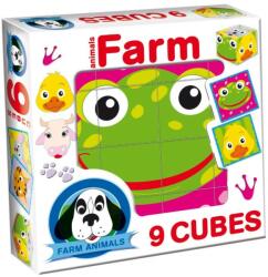 Dohány Kis mesekocka 9 db-os - Farm állatai (D601-18)