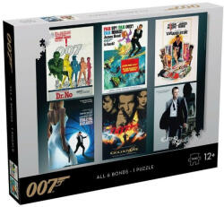 Winning Moves Puzzle - James Bond - A 6 Bond filmplakátok (1000 db) (WM001314-ML1)