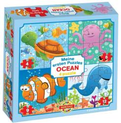 Dohány Óceán állatai 4 az 1-ben puzzle (D500-010)