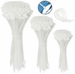sarcia. eu Poliamid kötegzőszalagok, 3, 6 mm széles fehér kábelkötegző készlet 300 darab