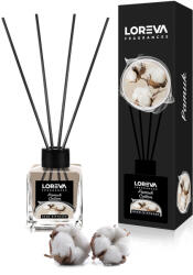 Loreva Esenta Puritatii: Parfum de Camera cu Betisoare Aromate de Bumbac Loreva, 100 ml