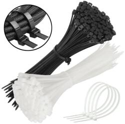  sarcia. eu Poliamid kötegzőszalagok, fekete+fehér kábelkötegzők 250x3, 6mm 200 darab