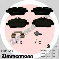 ZIMMERMANN set placute frana, frana disc ZIMMERMANN 23915.140. 2 (23915.140.2)