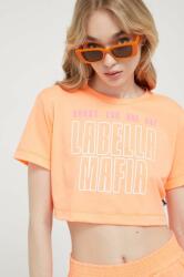 Labellamafia t-shirt női, narancssárga - narancssárga S