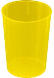 Waca Creuzet plastic WACA 250 ml, galben Pahar