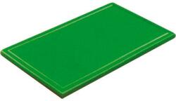 Gastro Fund pentru tăiere, din plastic 32, 5x26, 5x2 cm PG 1/2, cu caneluri, verde Tocator