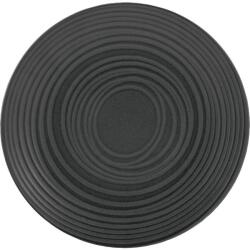 CreaTable Farfurie plată Lava Stone 27 cm, neagră