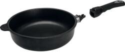 AMT Tigaie adâncă 24 cm, potrivită pentru inducție, cu mâner detașabil, înălțime: 70 mm