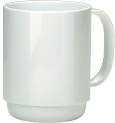 Ornamin Cană din plastic Ornamin 300 ml, albă Pahar