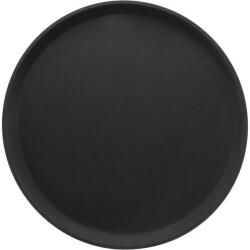 Cambro Tavă/Tavă rotundă Cambro 27, 9 cm, antiderapantă suprafață cauciucată neagră