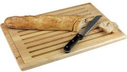 APS Fund/Placă pentru tăierea produselor de patiserie/pâinii/baghetelor, din lemn masiv natur 47, 5x32 cm APS