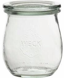 Weck Borcan conserve set 6 bucăți 220 ml, cu capac, în formă de lalea Weck