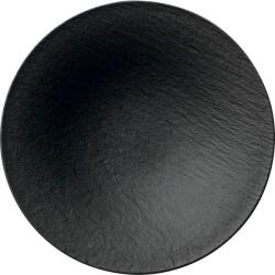 Villeroy & Boch Farfurie cu bordură înălțată Villeroy & Boch Manufacture Rock 29 cm, neagră
