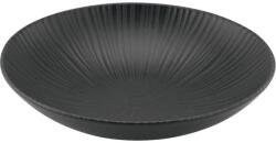 CreaTable Mélytányér, Vesuvio Black 22 cm, fekete