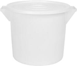 Moser Műanyag élelmiszer hordó 35 l, fehér, fedővel
